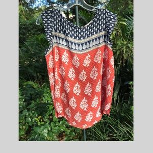 Ann Taylor Loft Bohemian Sleeveless Blouse